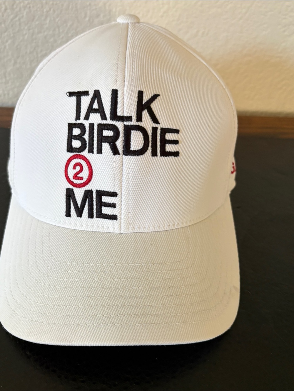 G Fore Talk Birdie 2 Me White Snap Back Cotton Mix Gof Cap One Size
